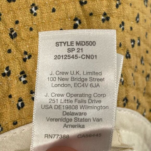 Madewell Linen Packable Sunhat Size M/L in Bronzed Lichen - Picture 6 of 6